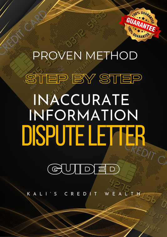 Inaccurate Information Dispute Letter